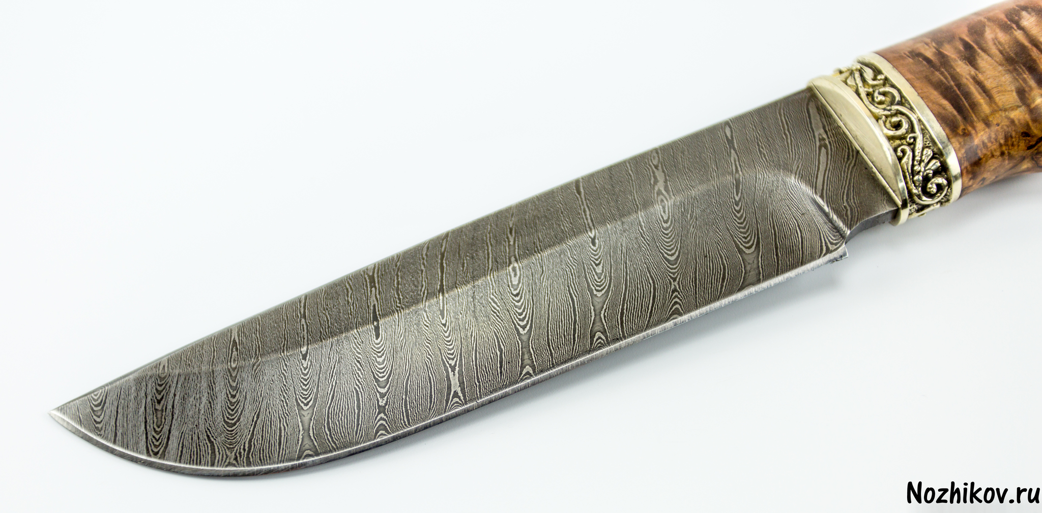 Нож MT-104, дамаск, карельская береза от Ножиков