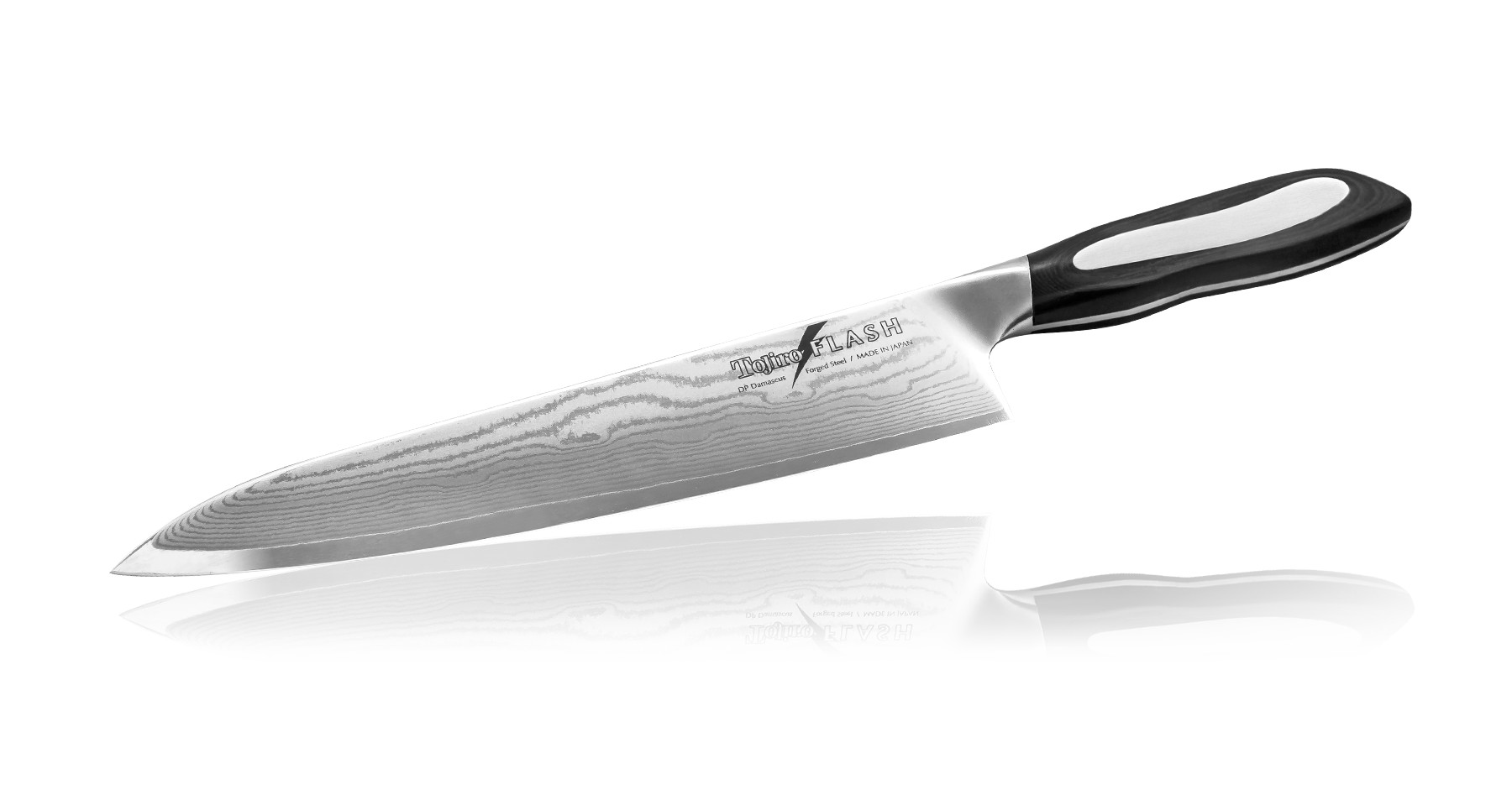 фото Нож поварской tojiro flash, ff-ch160, сталь vg-10, чёрный, в картонной коробке