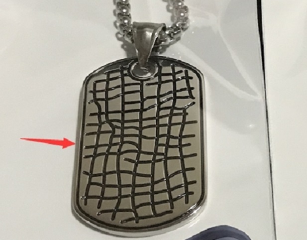 фото Подвеска zippo, серебристая, в форме военного жетона, с цепочкой 60 см, нержавеющая сталь, 2,3x4,1x0,2 см
