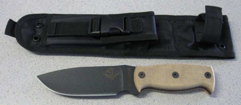 Нож с фиксированным клинком Ontario "Afhgan - Tan Micarta"
