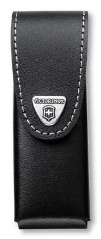 фото Чехол victorinox 4.0524.3b1 кожаный для ножей 111мм до 6 уровней в блистере черный