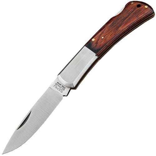фото Складной нож north man kt-374, сталь 440, рукоять стабилизированная древесина