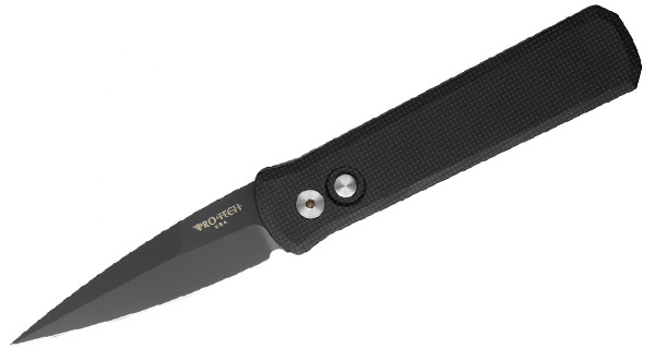 Автоматический складной нож Godson™ Ultra Light, Black G-10 Handle, Black Blade