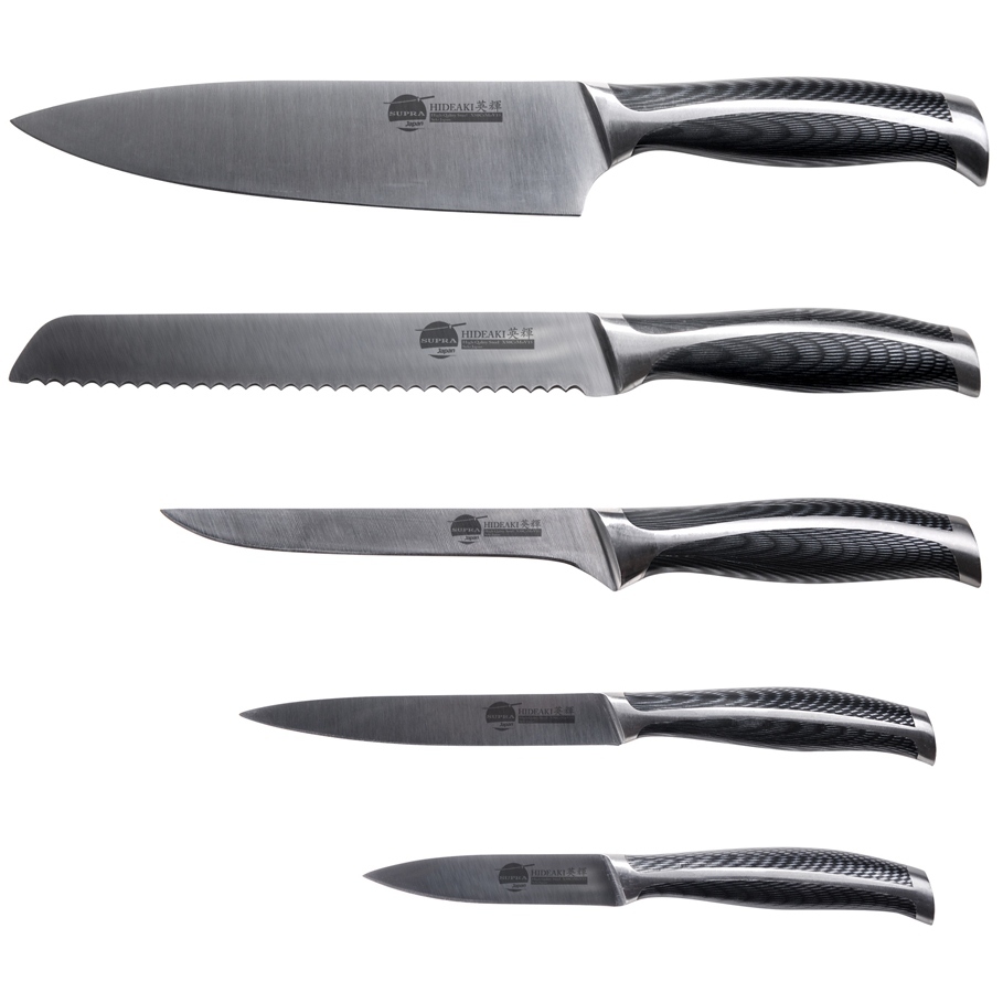 Набор кухонных японских ножей HIDEAKI 5 предметов