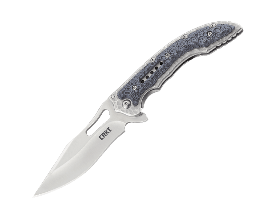 фото Складной нож crkt fossil™ black compact, сталь 8cr13mov, рукоять 2cr13, накладки g10