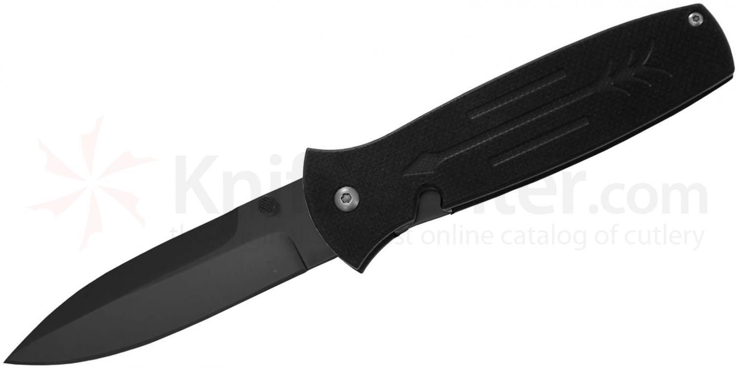 Нож складной Bob Dozier "Arrow" Folder, Black Blade, Black G-10 Handle, D2 Tool Steel