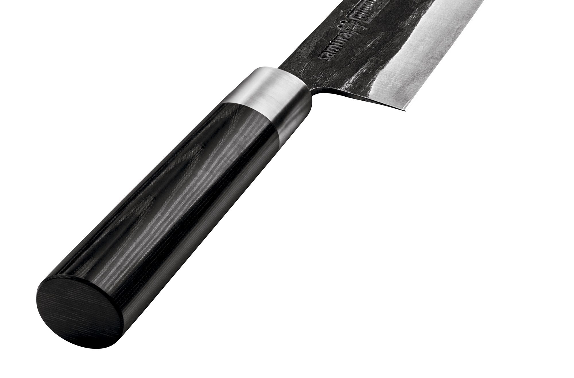 фото Нож кухонный "samura super 5" сантоку 182 мм, vg-10 5 слоев, микарта