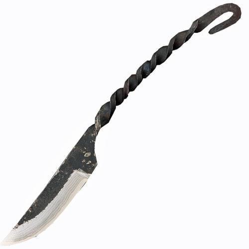 фото Туристический охотничий нож с фиксированным клинком maruyoshi hand crafted, сталь shirogami, цельнометаллический