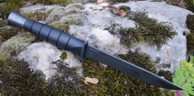 Автоматический складной нож EX-03 Auto, Black Drop Point Blade, Matte Brown Handle 8.89 см.