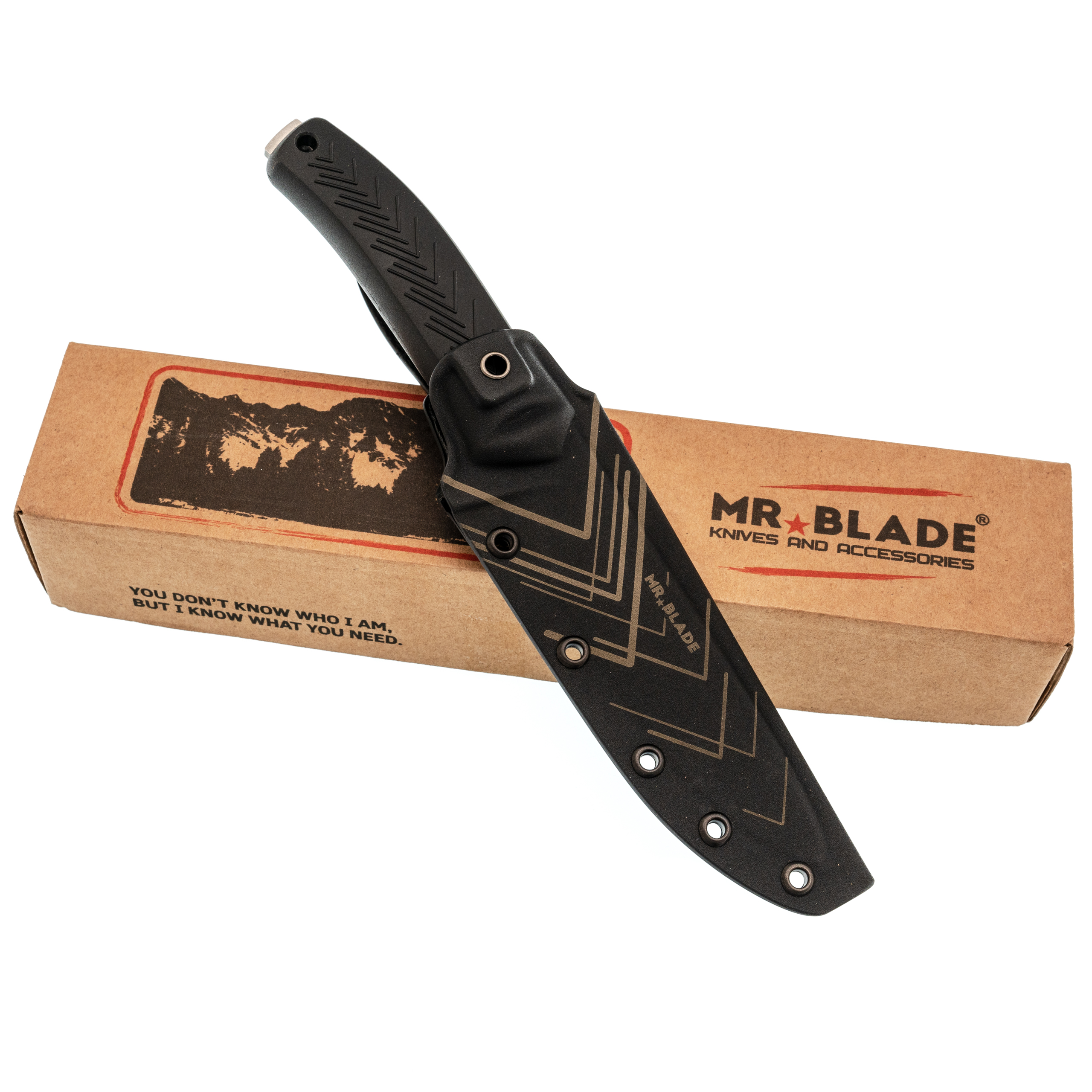 фото Туристический нож mr.blade mastiff, сталь 95x18 sw, рукоять эластрон