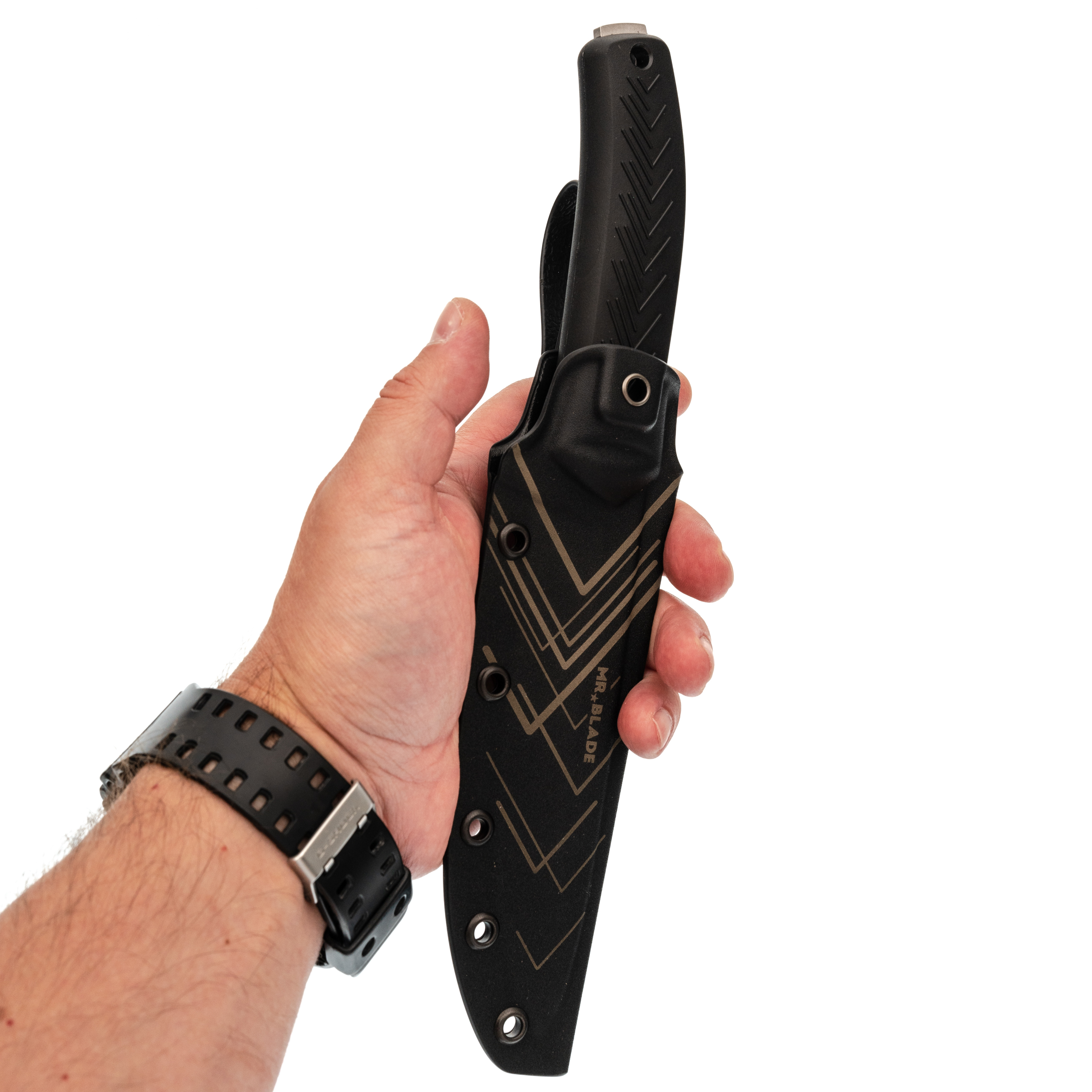 фото Туристический нож mr.blade mastiff, сталь 95x18 sw, рукоять эластрон