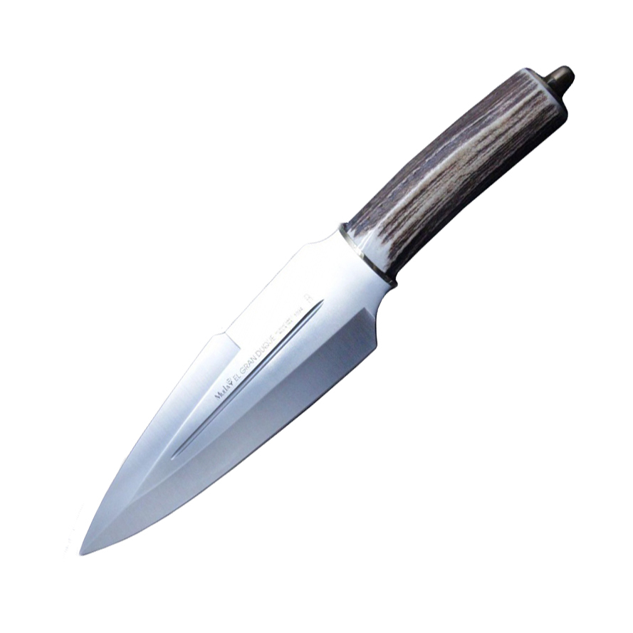 

Нож с фиксированным клинком Fox Duque, сталь X50CrMoV15, рукоять олений рог, коричневый