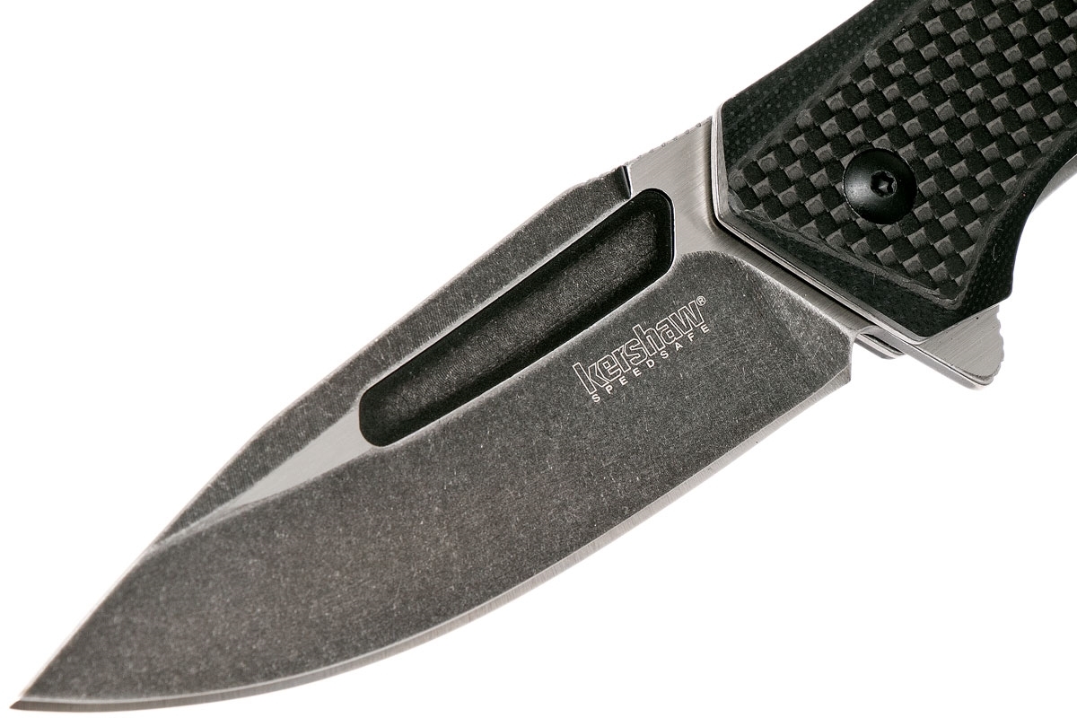 фото Складной нож flourish kershaw 3935, сталь 8cr13mov blackwash™, рукоять g-10 и carbon