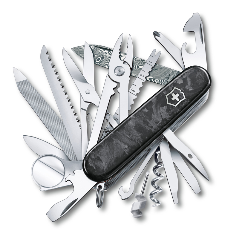 

Нож перочинный Victorinox Swiss Champ Damast LE 2021, 91 мм, 29 функций