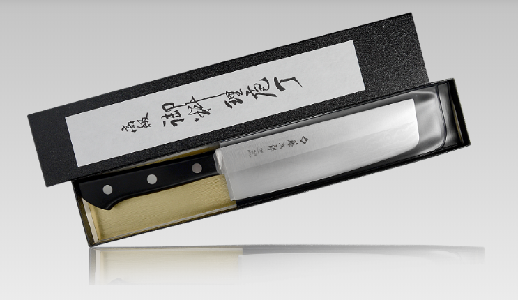 фото Нож накири western knife tojiro, f-330, сталь vg10, 37 слоев, чёрный