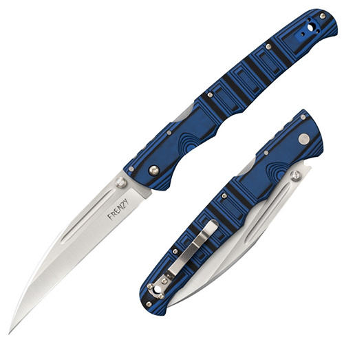 Складной нож Frenzy II, Carpenter CTS® XHP Alloy, Blue/Black