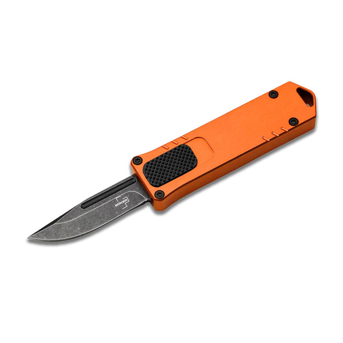 Фронтальный автоматический нож Boker USB OTF яркий оранжевый Фронтальный автоматический нож Boker USB OTF яркий оранжевый