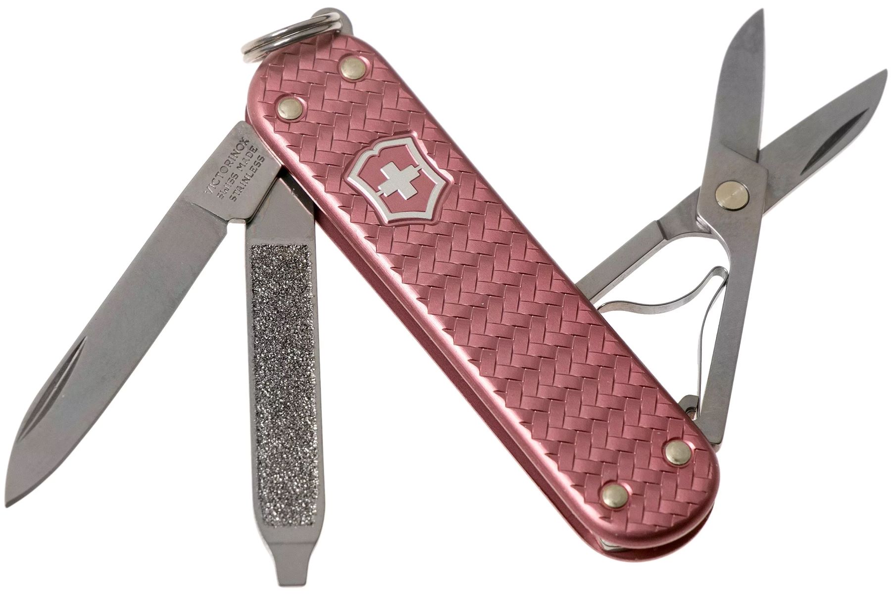 Нож-брелок Victorinox Classic розовый из линейки Alox Нож-брелок Victorinox Classic розовый из линейки Alox