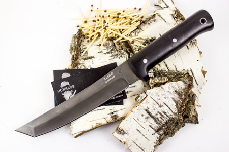Нож Тантоид МТ-12, черный граб, кованная сталь Х12МФ