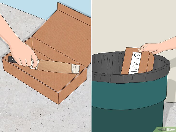 Как упаковать нож, что бы выбросить