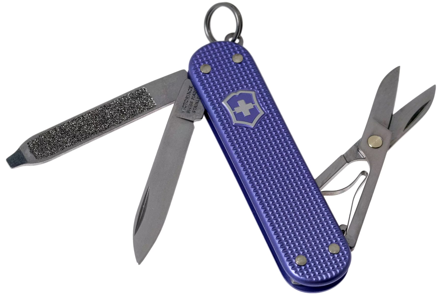 Швейцарский нож-брелок Victorinox Classic Alox в фиолетовом исполнении