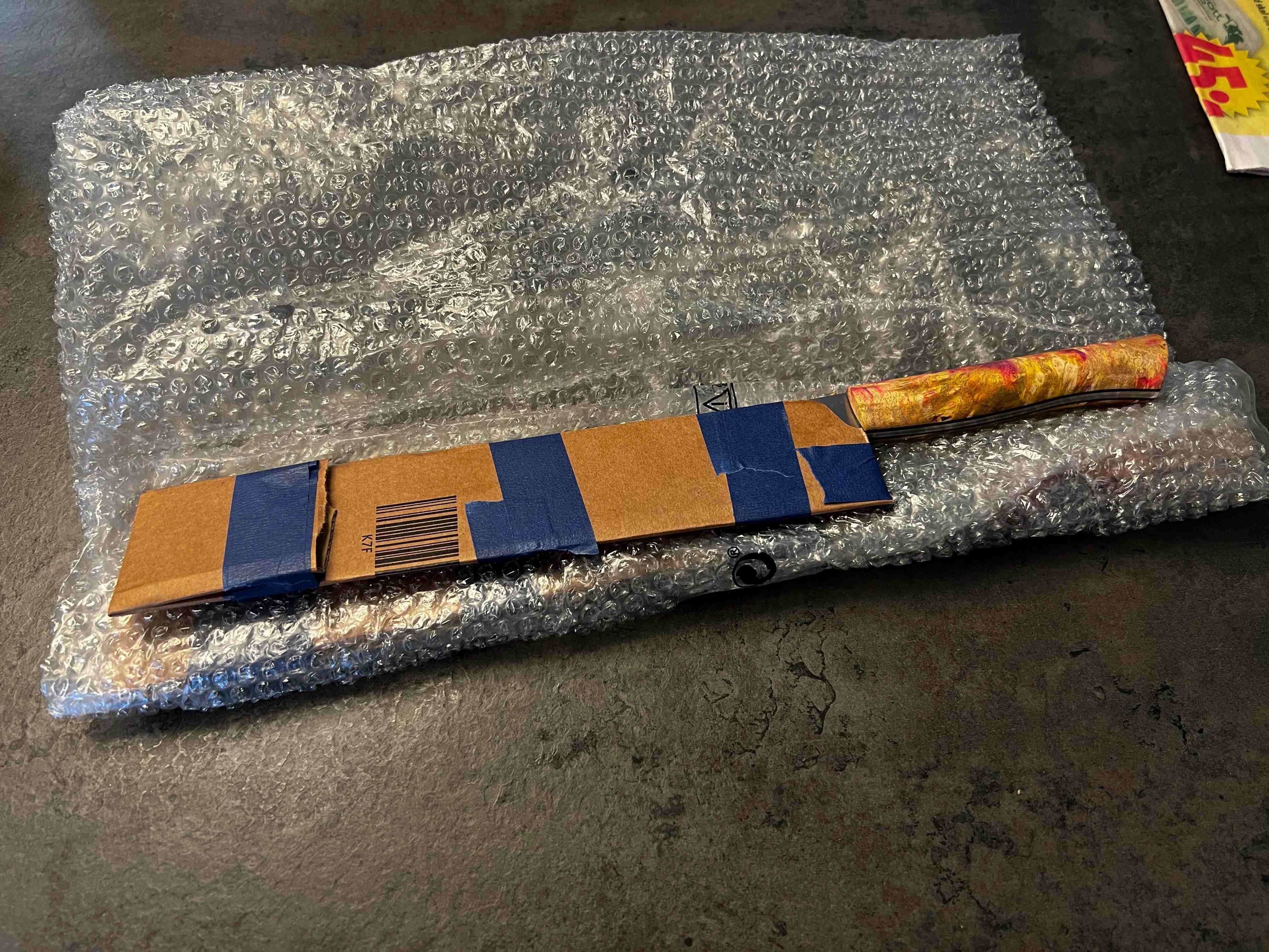 Хорошо упакованный нож