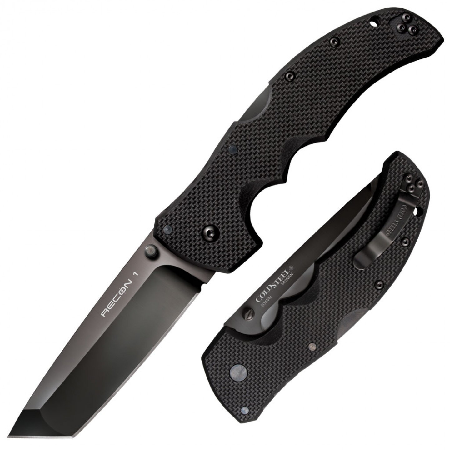 Складной тактический нож Cold Steel Recon 1 с премиальной порошковой сталью S35VN Складной тактический нож Cold Steel Recon 1 с премиальной порошковой сталью S35VN