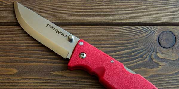 Складной нож Finn Wolf red 8.9 СМ, сталь AUS 8A