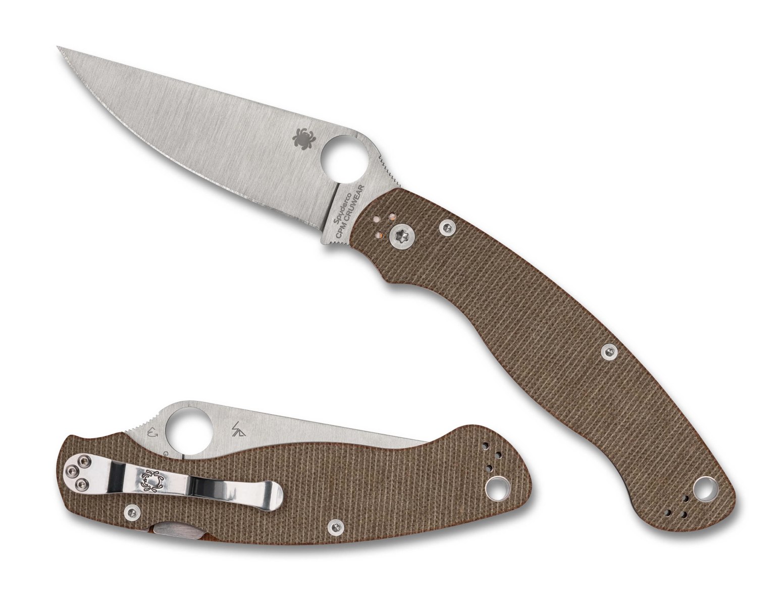 Большой складной нож Spyderco Military 2 в версии с микартой и сталью CPM-CruWear Большой складной нож Spyderco Military 2 в версии с микартой и сталью CPM-CruWear