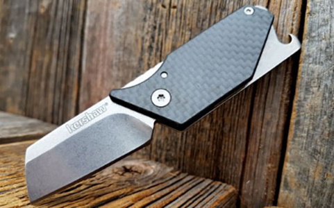 складной нож Sinkevich design pub friction, stonewashed blade, blue aluminum and steel handles 4.1 см