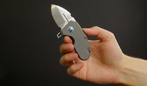 нож складной Micro Pocket Rocket, титан, сталь CPM-20CV
