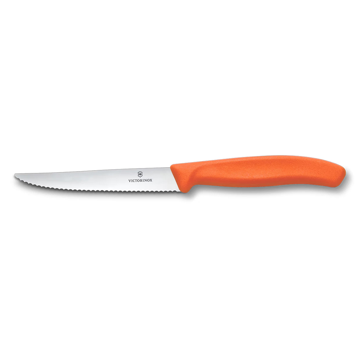 Нож для стейка Victorinox в ярком оранжевом исполнении Нож для стейка Victorinox в ярком оранжевом исполнении
