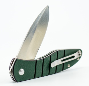 Складной нож Kizer Velox-2, сталь VG-10, рукоять G10, зеленый