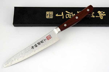 Нож кухонный поварской Damascus Blade, Cocobolo Handle
