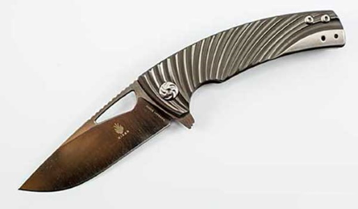 складной нож Kizer Kyre, сталь порошковая сталь cpm-s35vn, рукоять титан