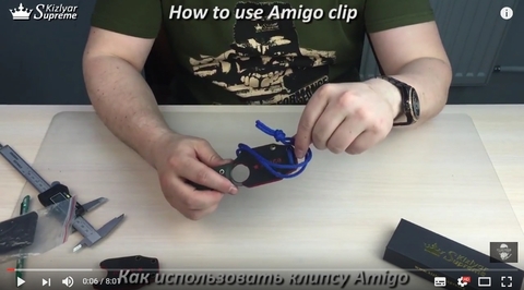 Как использовать клипсу Amigo How to use Amigo clip Kizlyar