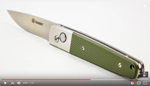 Нож Ganzo G7211, зеленый - Видеообзор