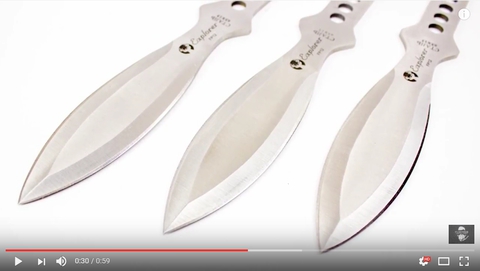 Набор из 3-х метательных ножей Explorer - видеообзор