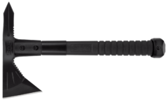 Фото Топор - тактический томагавк Voodoo Hawk Mini Black - SOG F183, сталь 3Cr13MoV Hardcased Black, рукоять термопластик GRN, чёрный