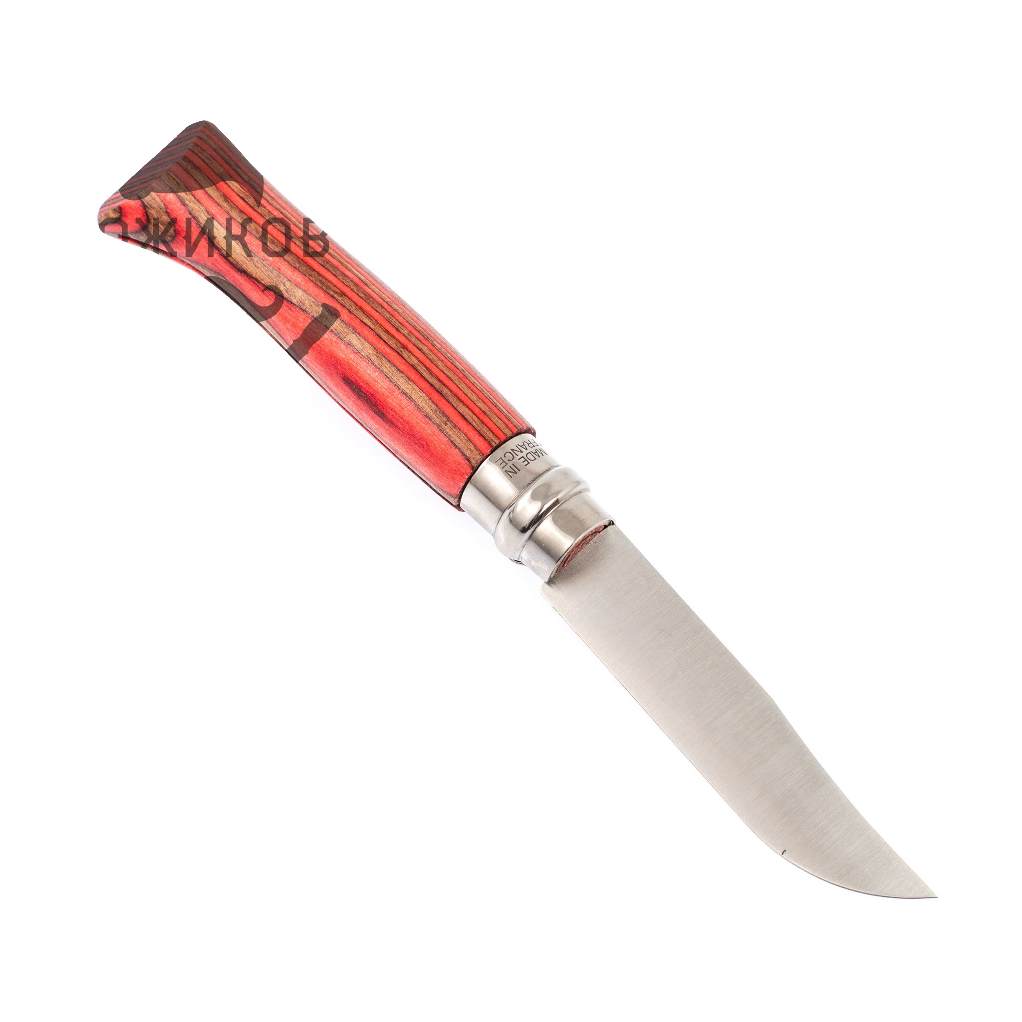 Складной Нож Opinel №08, Sandvik 12C27, красная береза,  002390 - фото 2