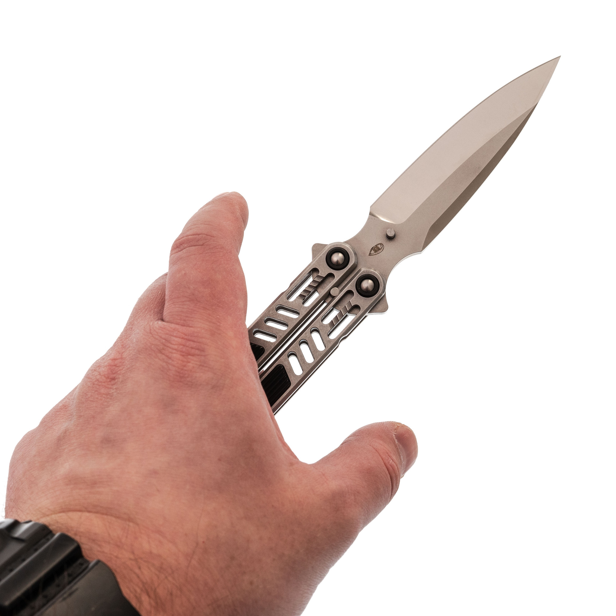 фото Нож-бабочка reptilian стикс-02z, сталь d2, рукоять алюминий