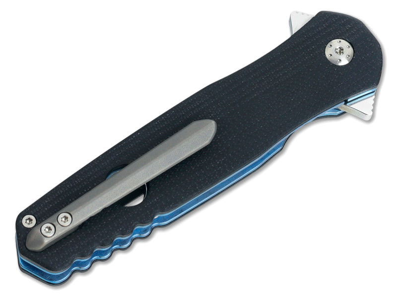 фото Нож складной picador - boker plus 01bo260, сталь 440c polished, рукоять стеклотекстолит g10, чёрно-синий