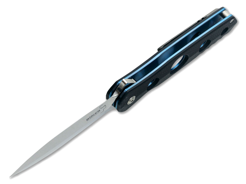 фото Нож складной picador - boker plus 01bo260, сталь 440c polished, рукоять стеклотекстолит g10, чёрно-синий
