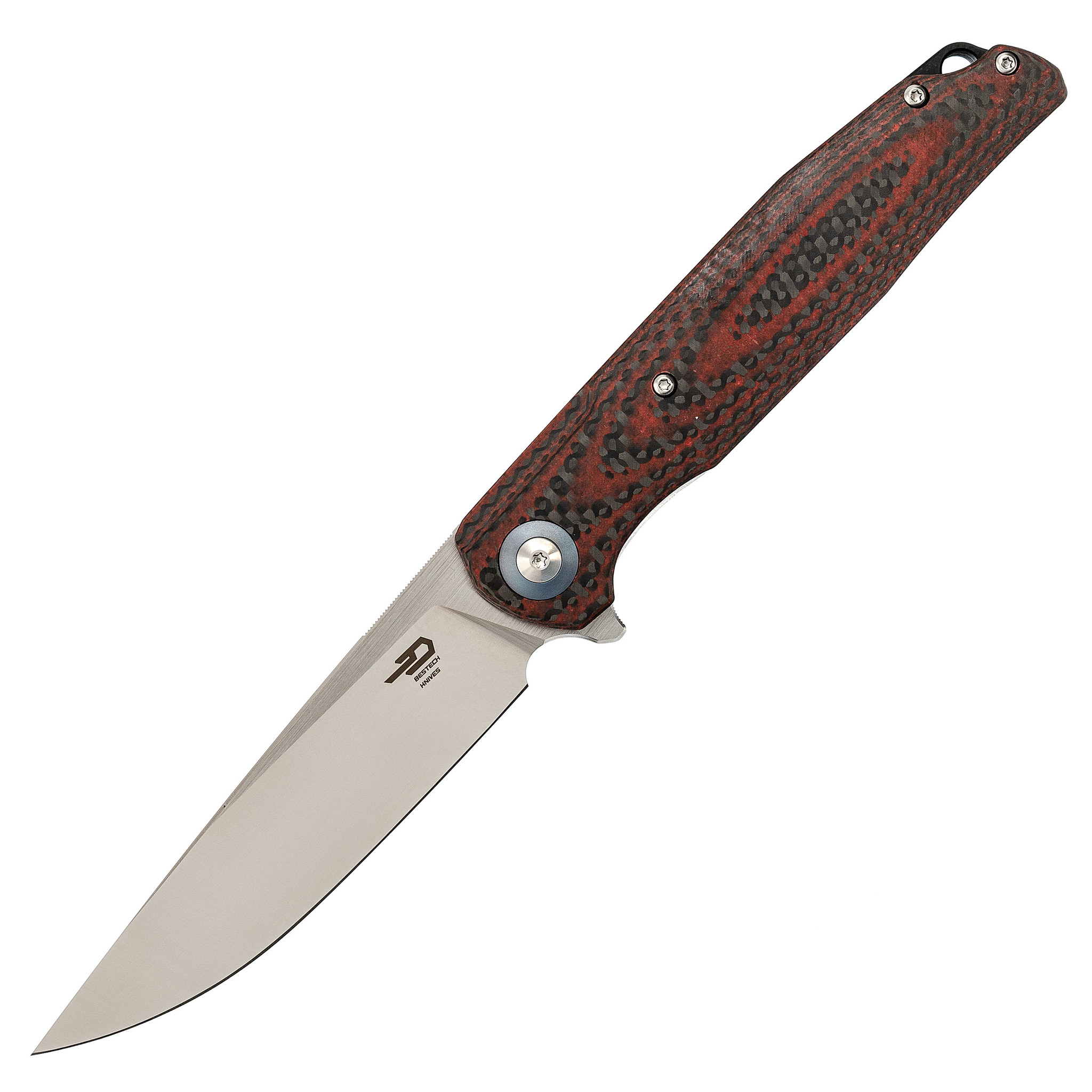 Складной нож Bestech Knives ASCOT, D2, Черно-красный карбон нож складной skimen ganzo красный