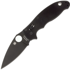 Фото Нож складной Manix 2 Black - Spyderco 101GPBBK2, сталь Crucible CPM® S30V™ Black DLC Plain, рукоять G10, чёрный
