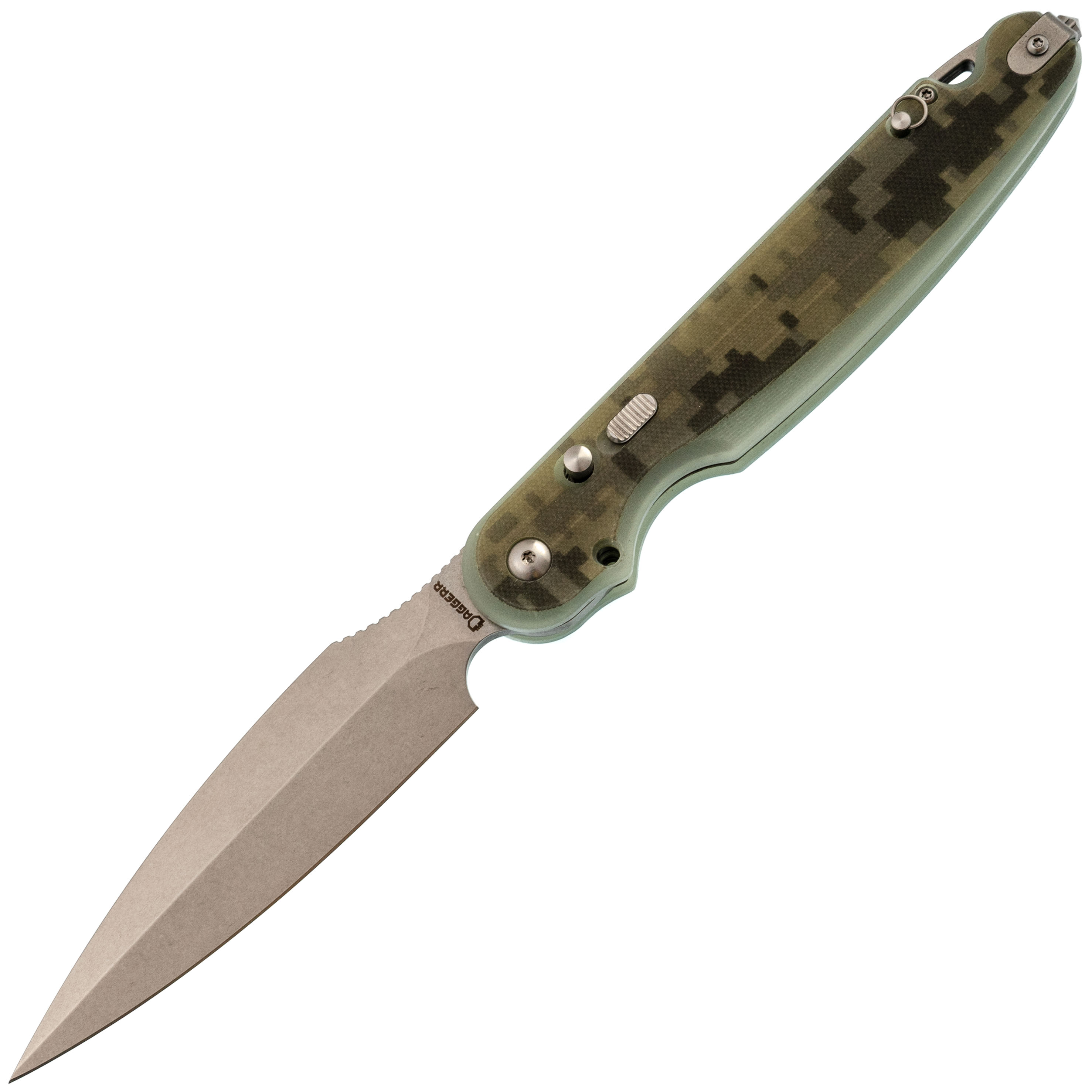 Складной нож Dagger Nestor Camo, сталь VG10, рукоять FRN нож с фиксированным клинком benchmade bm178sbk combo socp special operations combatives program dagger тренировочный нож сталь 440c