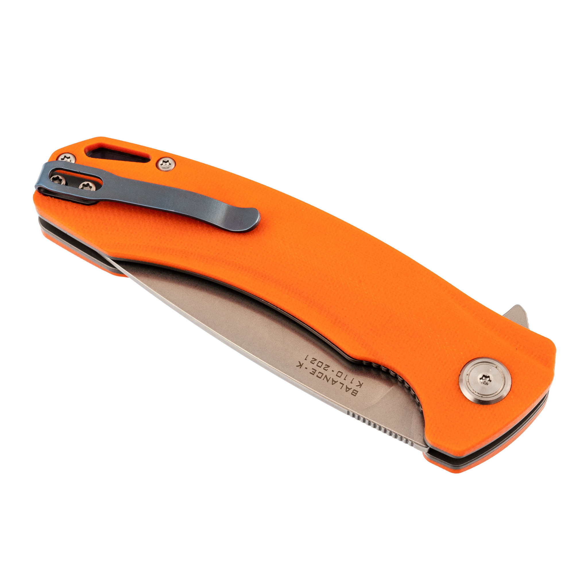 Складной нож Maxace Balance Orange, сталь K110, G10 - фото 9