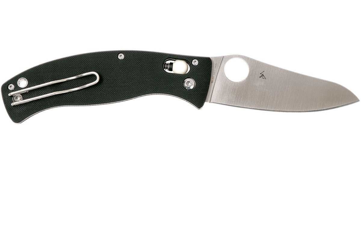 Складной нож D'Allara 3 - Spyderco 82GP3, сталь Crucible CPM® S30V™ Satin Plain, рукоять G10, чёрный - фото 5
