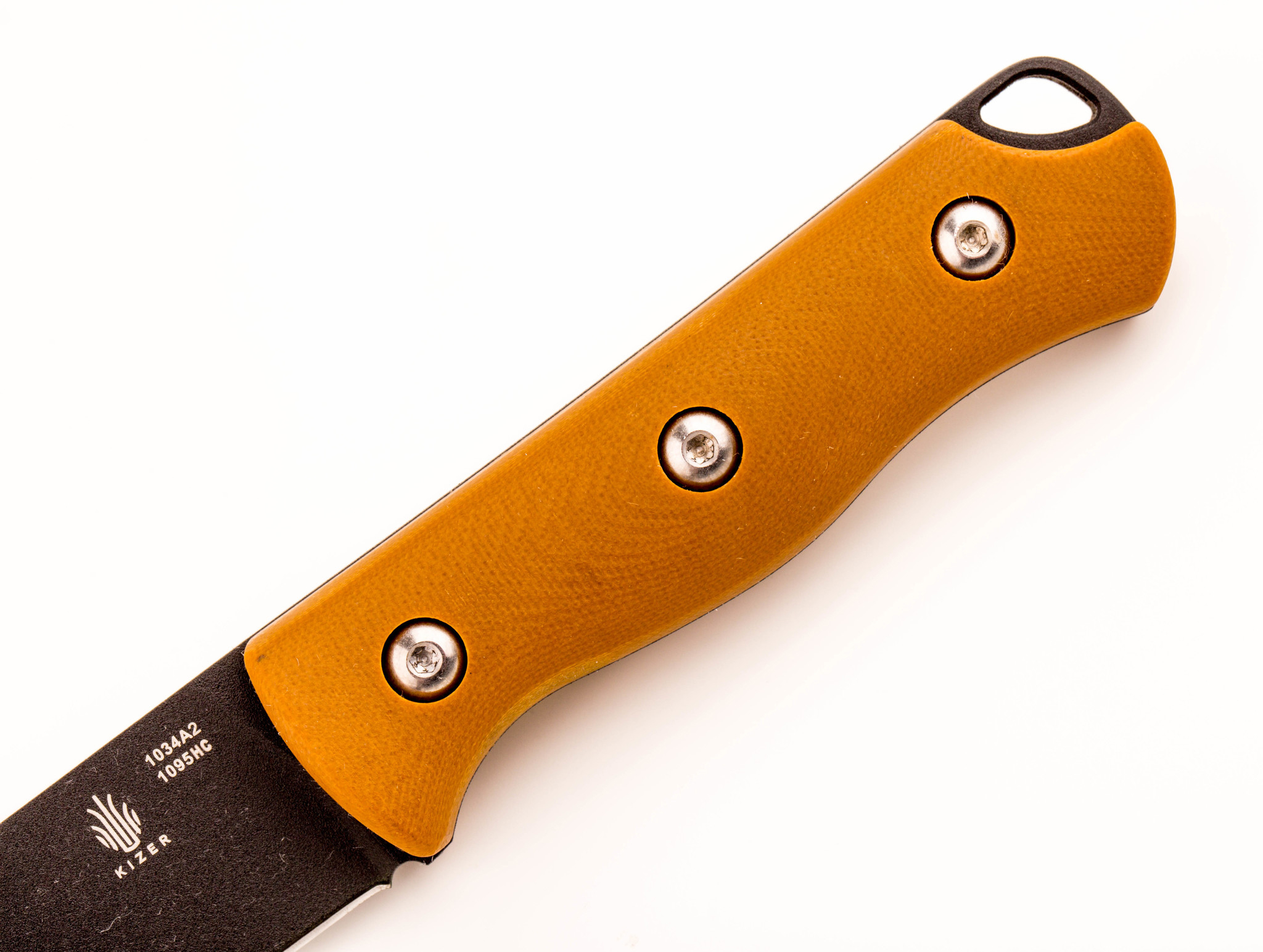 Нож с фиксированным клинком Kizer Bush, сталь 1095 Black, рукоять G10 - фото 2
