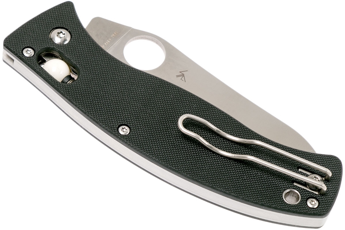 Складной нож D'Allara 3 - Spyderco 82GP3, сталь Crucible CPM® S30V™ Satin Plain, рукоять G10, чёрный - фото 7